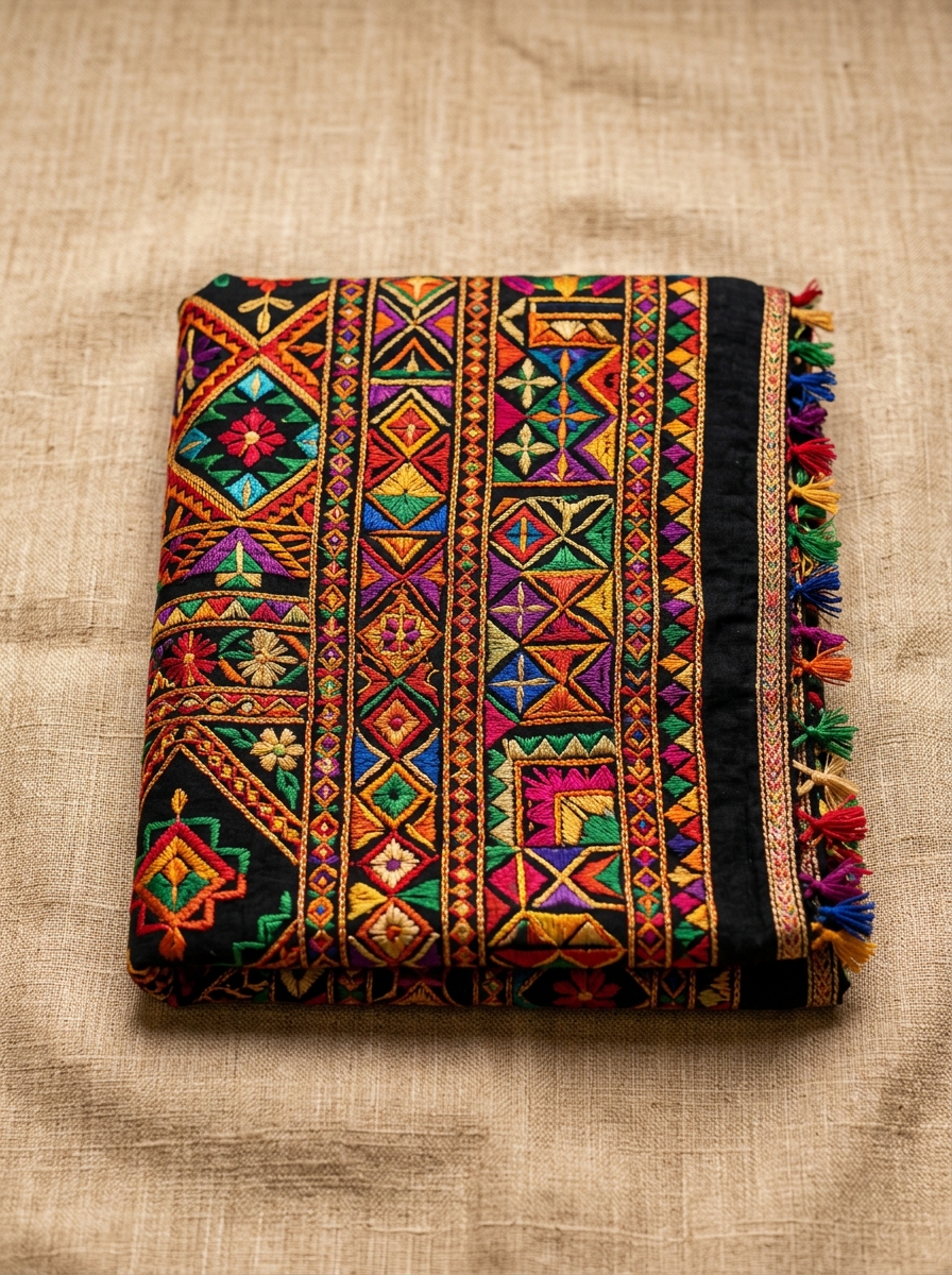 Traditional Phulkari Dupatta
